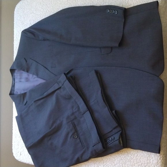 Jones New York Gray Wool Suit 48R